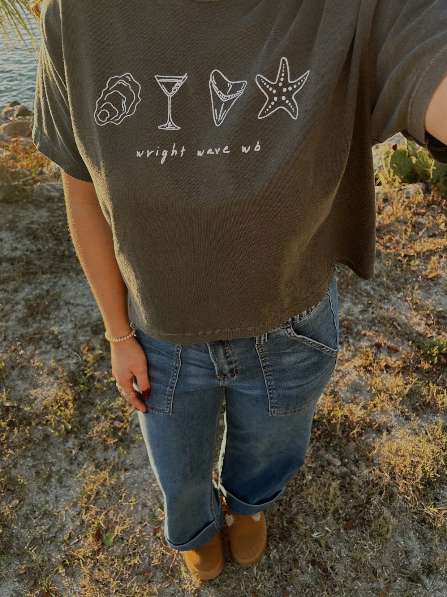 Locals Only Cropped Tee